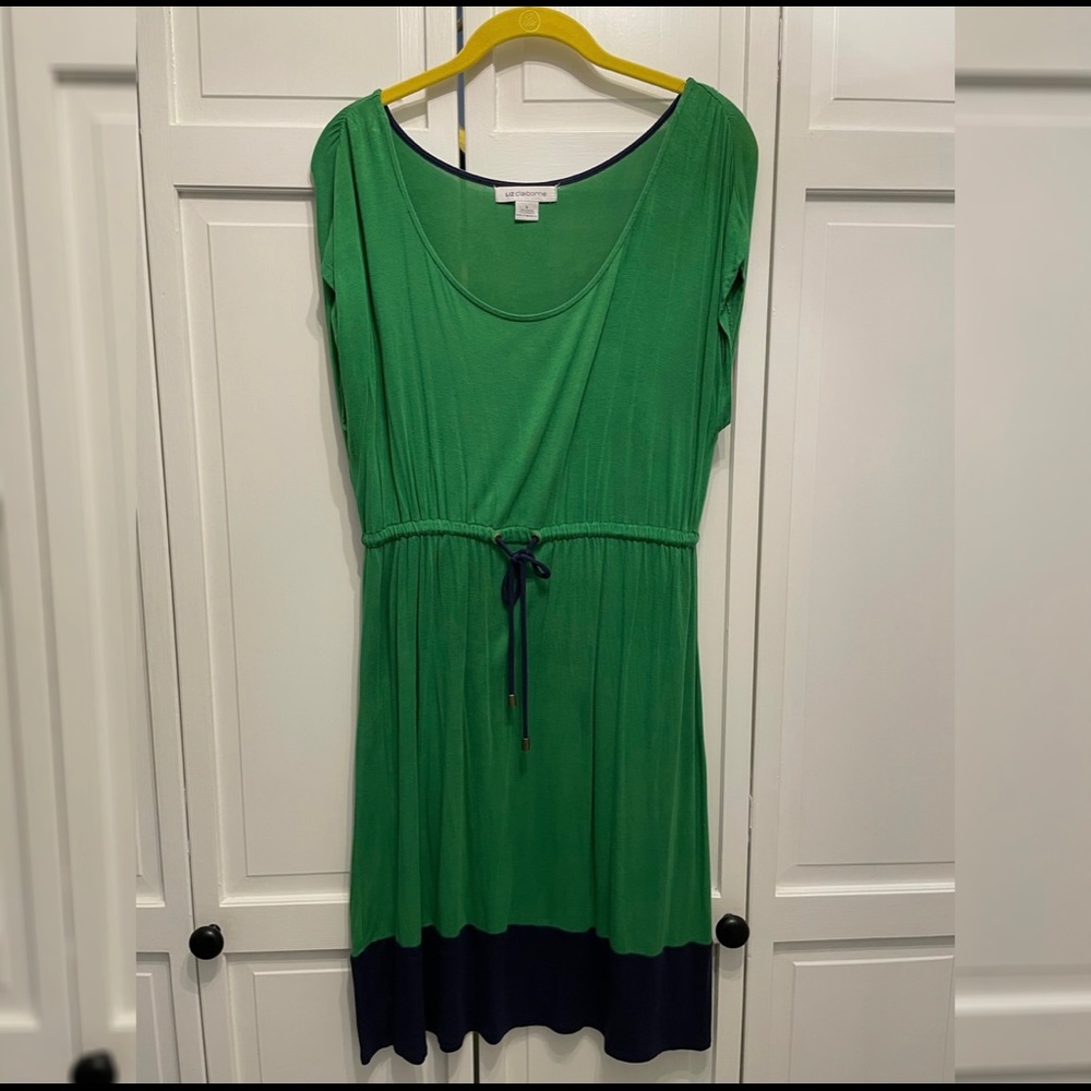 Liz Claiborne Small Green Short Sleeve Dress